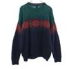 Gap 90er Jahre Wolle Altes nordisches Muster Langarmpullover M Marine andere Strickwaren Herren Gebraucht