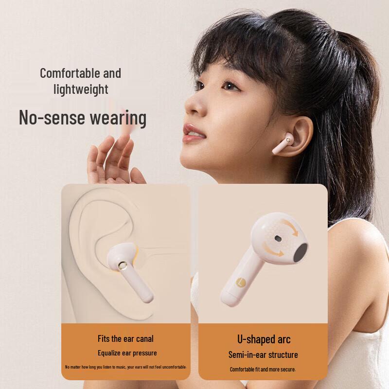 EDIFIER TO-U3 Plus True Wireless Noise-Cancelling Semi-in-ear Earbuds