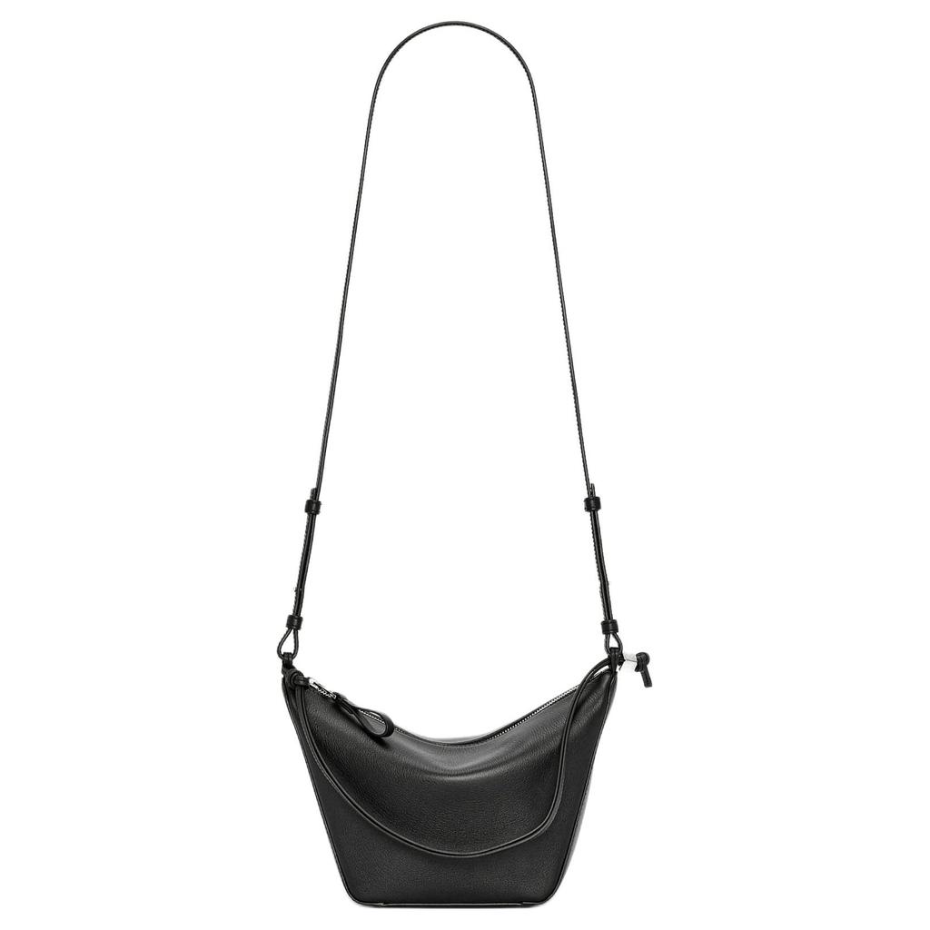 Loewe Mini Hammock Hobo bag Black Women Shoulder_bags A538G13X01-1100