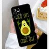 Funny Cartoon Avocado Case For Samsung Galaxy A55 A35 A15 A14 A34 A54 A73 A53 A33 A23 A13 A12 A32 A52 A51 Cover