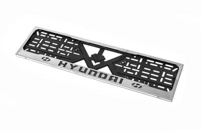 Frame for Hyundai Chrome Number (1 Piece, Stainless Steel)