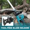 PATUOPRO Brushless Cordless Reciprocating Saw With 4pcs Saw Blades Cutting Wood Metal PVC Pipe Power Tool For Makita 18v Battery