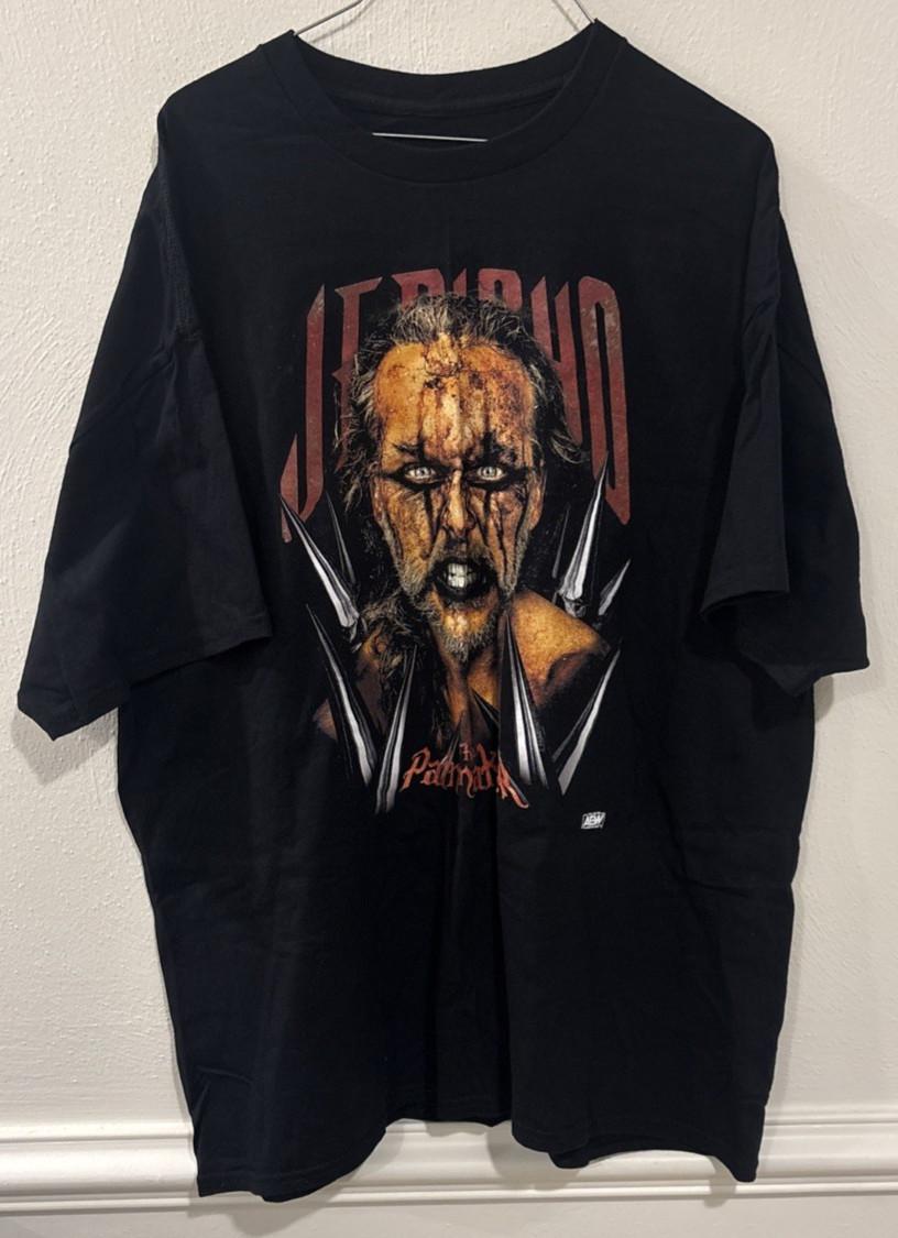 Chris Jericho Painmaker AEW T Shirt Mens 2XL Black Wrestling Tee Unisex T-Shirt XXXL