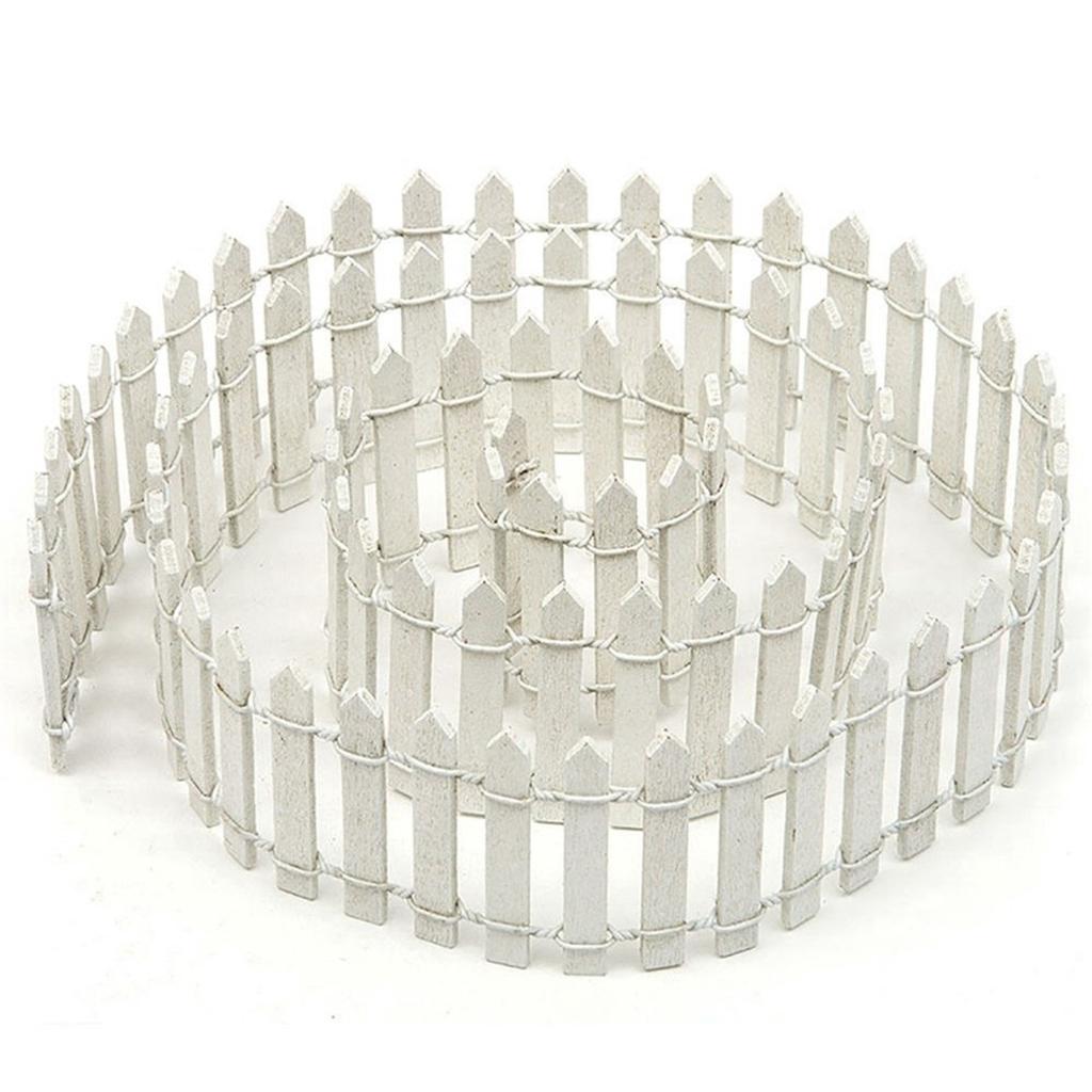 5*100cm Mini Wood Creative Simulation Small Fence Home Garden DIY Decoration Landscape Fairy Garden Figurines Miniatures Crafts