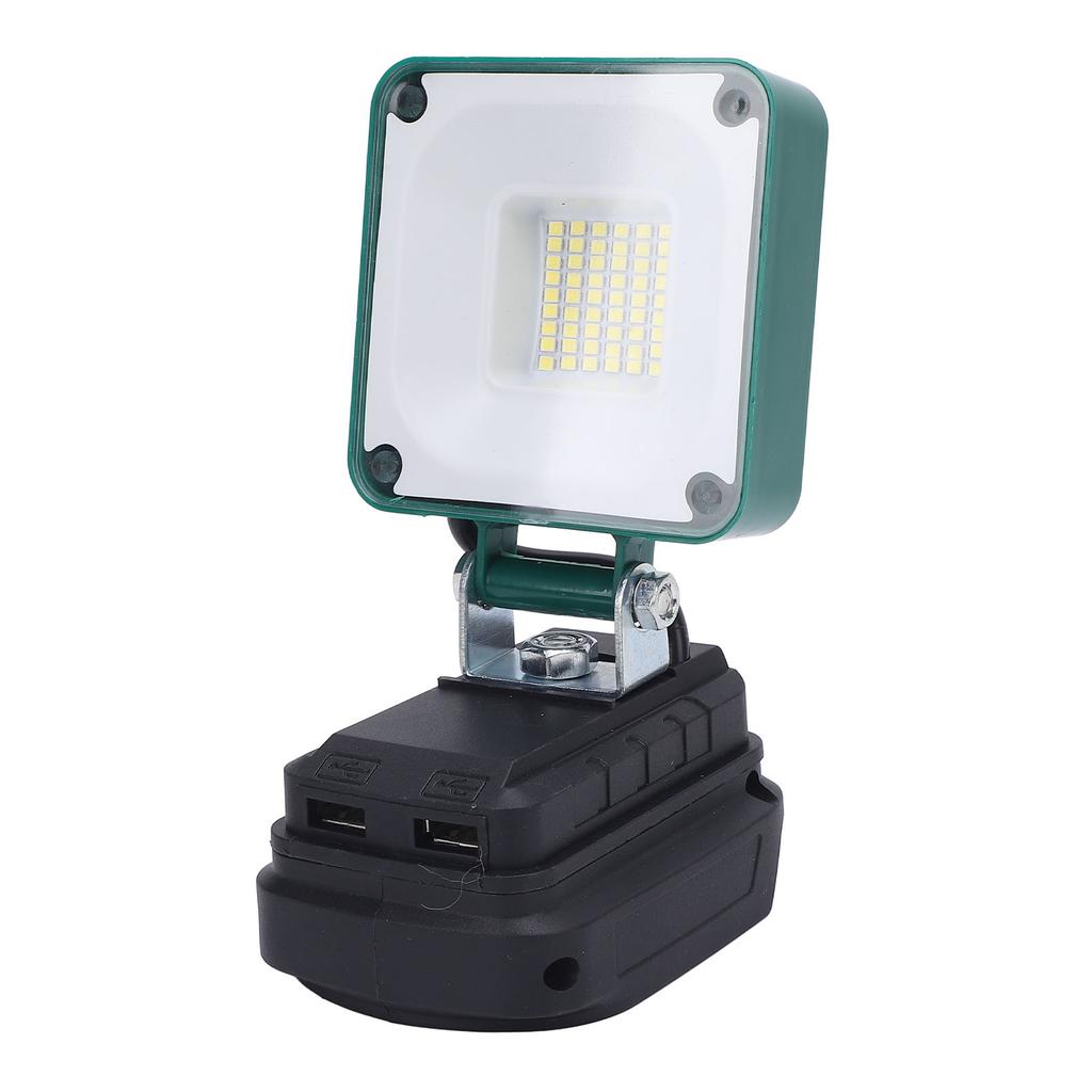Cordless LED Work Light 45 LEDs 3400LM Angle Adjustable Water Proof Battery Powered Work Light with USB Port for BL1815