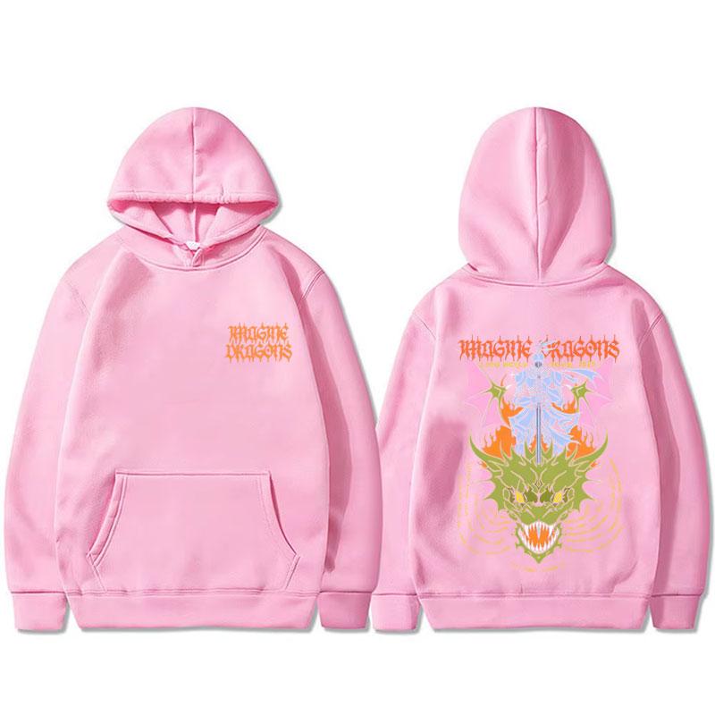 Autumn and Winter Hoodies Dragon Belt Weaving Machine 2025 World Tour Hoodies Men's and Women's Rock Street Leisure Warm Hoodies