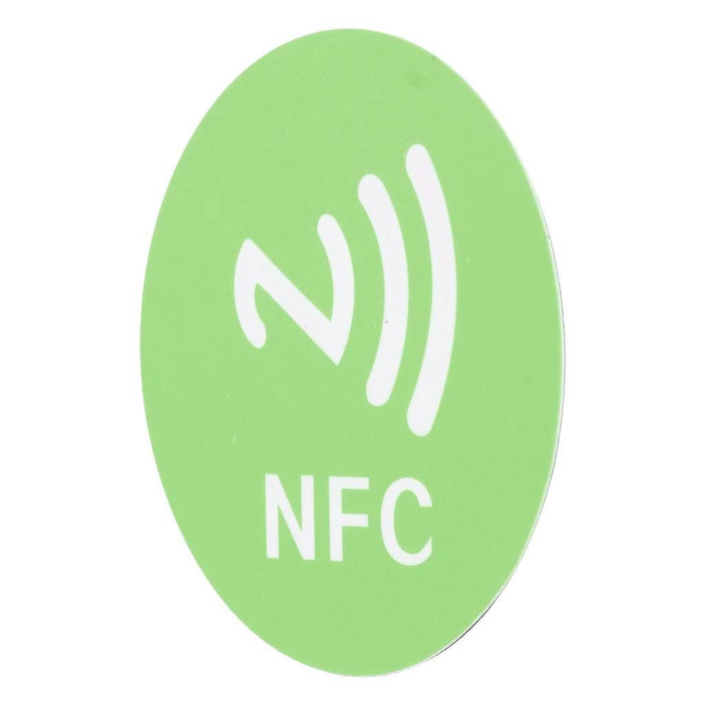 20PCS NFC Stickers Compact Portable Interference Resistant Rewritable CUID NFC Adhesive for NFC Enabled Devices Green