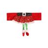 Cute Christmas Chair Cover Classic Elastic Chair Cover Elf Girl Skirt Chair Cover  Home Decoration
