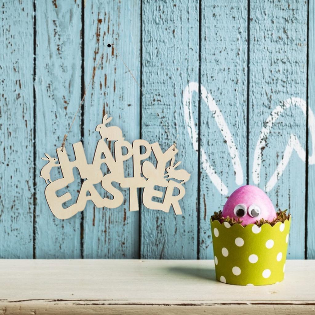 Details about 1xWooden Rabbit Pendant Happy Easter Door Hanging Ornaments Decors Home T3N2 Details about 1xWooden Rabbit Pendant Happy Easter Door Hanging Ornaments Decors Home T3N2