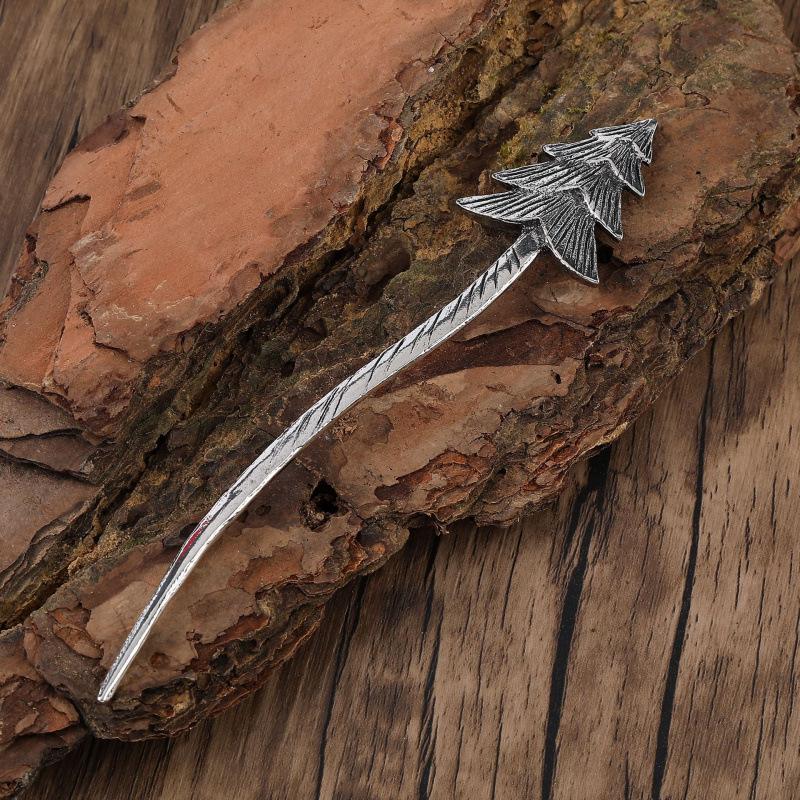 Nordic Viking Christmas Tree Hairpin - Retro Style Hair Accessory for Women
