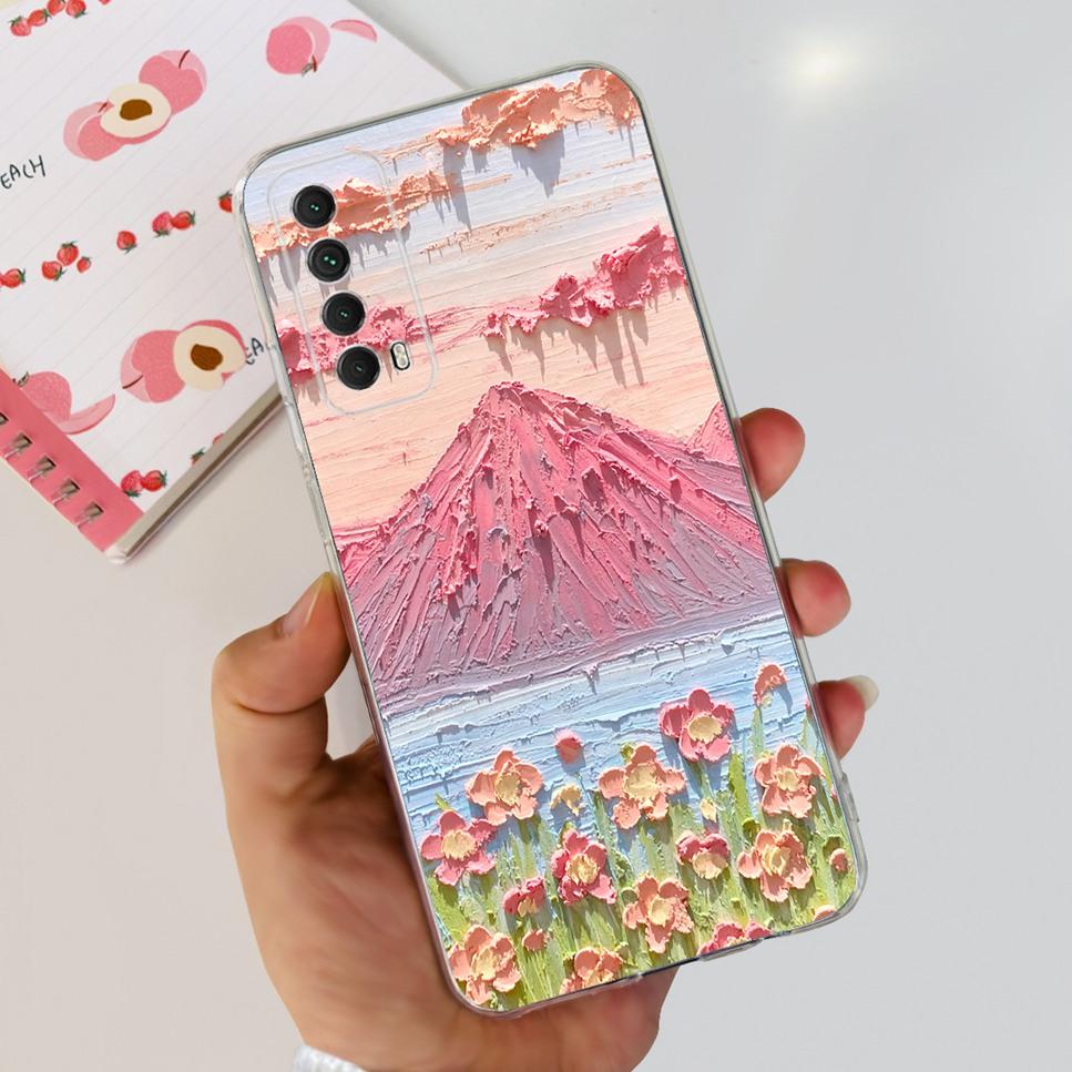 For Huawei P smart 2021 Case New Design Fashion Print Soft Silicone TPU Cover For Huawei P Smart 2021 PPA-LX1 Phone Case Fundas