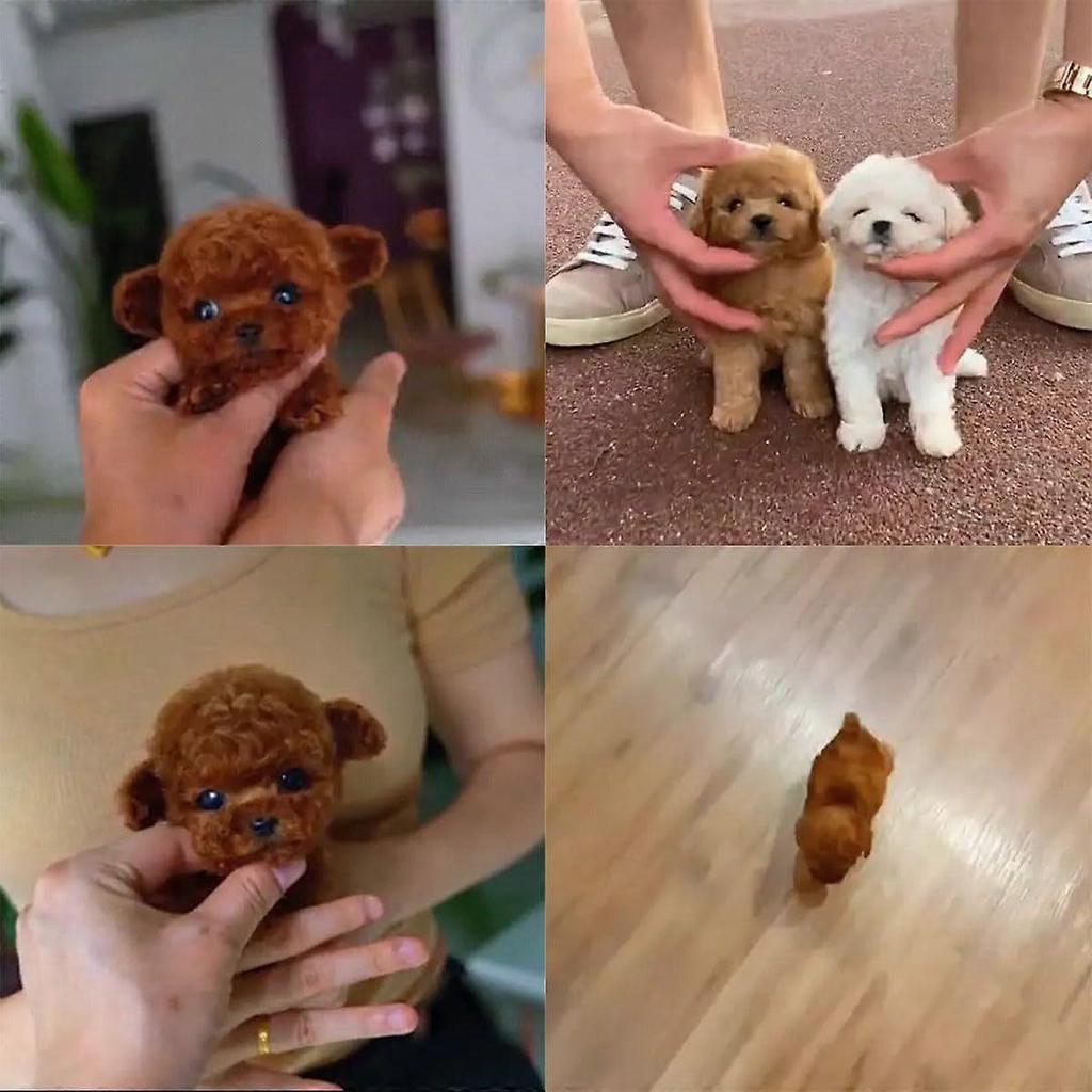 Mini Robot Puppy, My Realistic Robot Puppy, Interactive Plush Pet Kids Toys Cute Soft Robot Dog Can Walk And Bark