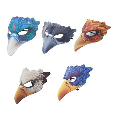 Multiple Bird Animal Hawks Masks For Halloween Costume Parties Soft PU Leather EVA Fabric Design
