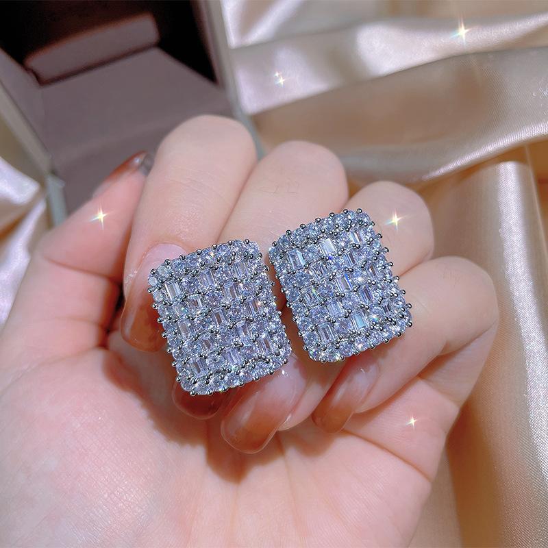 Full Diamond Inlaid Diamonds for Women's Zircon Jewelry Popular Accessories