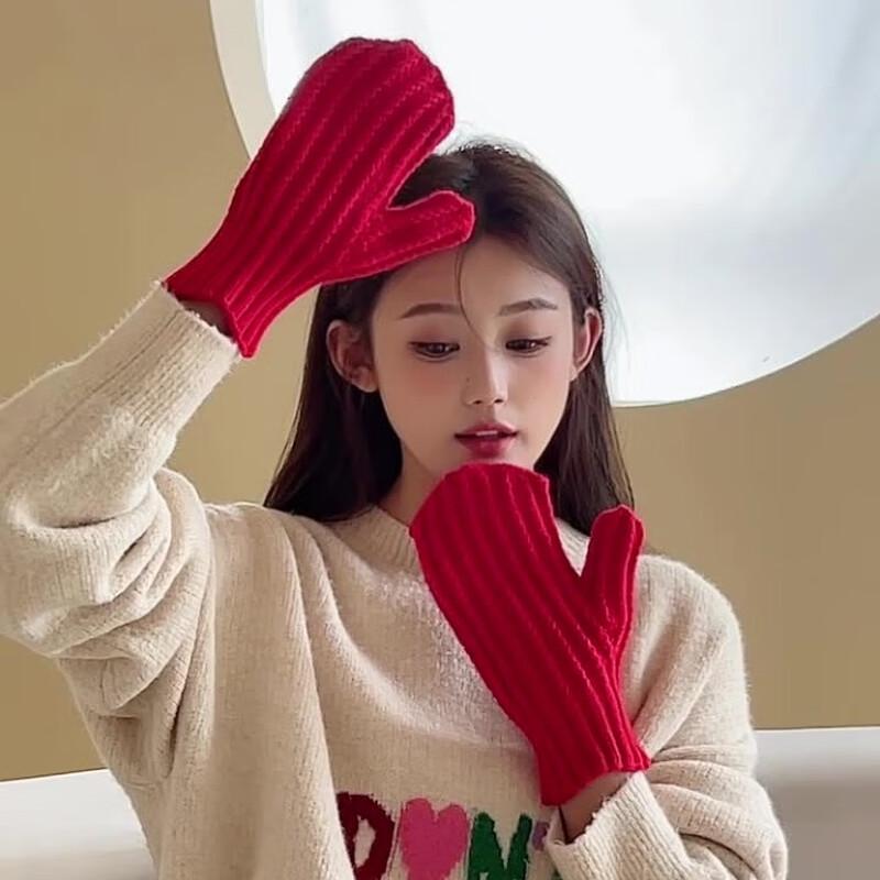 

Unisex Warm Knitted Winter Gloves