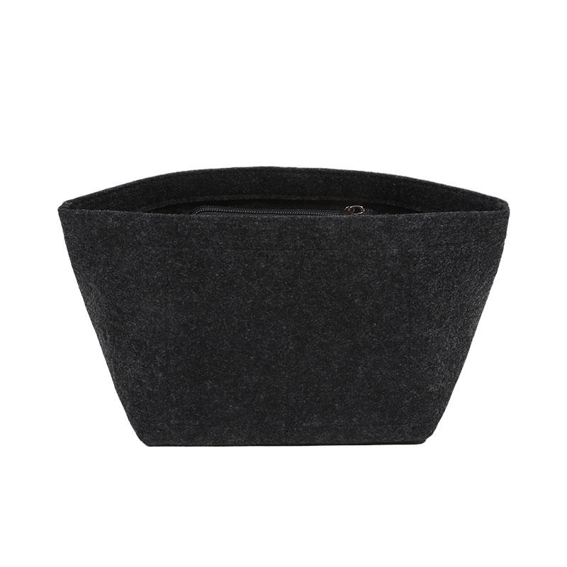 

1PC Insert Bag Purse Organizer Insert For Handbags Felt Bag Insert Dividers With Multi-pockets,Fit Long Backpack/Bucket Bag чорний