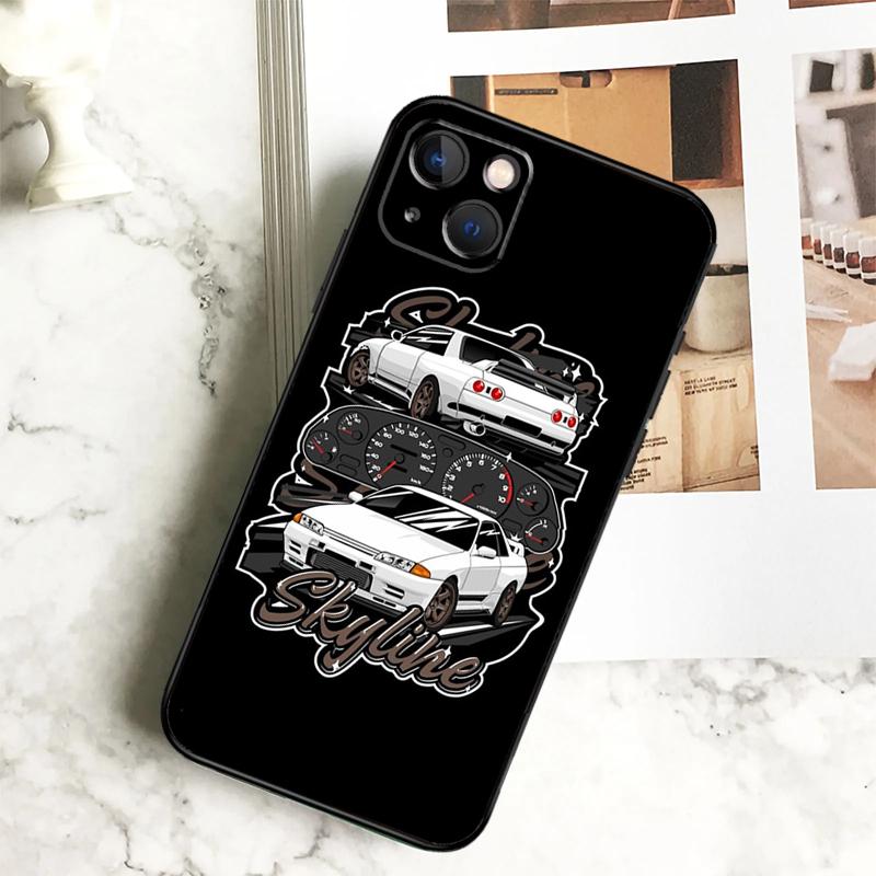 Skyline Gtr R32 Case For iPhone 11 12 13 14 15 16 Pro Max Plus 12 13 Mini X XR XS Max 7 8 Cover Coque