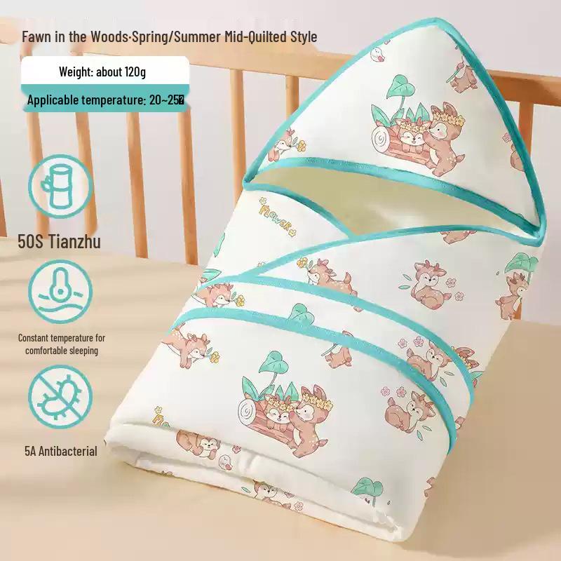 

Хлопковое пеленальное одеяло для новорожденных на осень/зиму для мальчиков и девочек - Толстое, теплое бамбуковое, пеленка для новорожденных класса А для родильного зала.