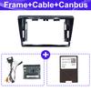 For Skoda Rapid Spaceback 2013-2019 Fascia Radio Dvd Stereo Cd Panel Dash Mounting Installation Trim Kit Face Frame Bezel with W