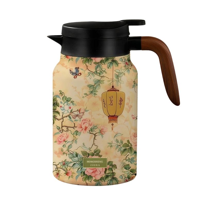 Excellent 316 Metal Tea Vessel With Leaf Strainer 1500ml Perfect For Social Gatherings And excursions