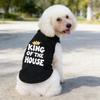 1pc Fashion Graphic Dog Vest, Stretchy Sleeveless Pet T-Shirt, Casual Indoor Outdoor Costume for Small Breed Dogs