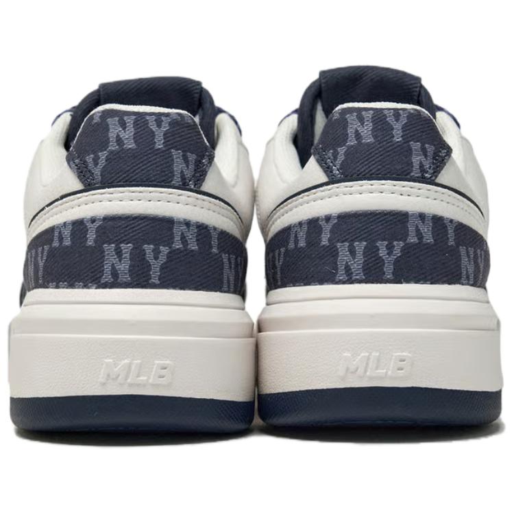 MLB New York Yankees Synthetic Leather Casual Fashion Retro Trendy Eye-Catching Classic Side Logo Low-Top Sneakers Unisex sneakers 3ASXM056N-50NYS