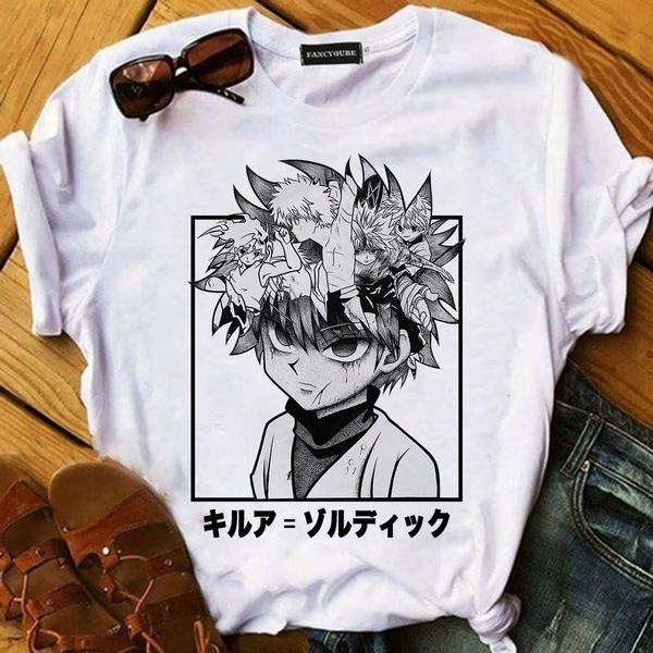 Hunter X Tričko Hunter Hisoka Morow Hxh Ženy Kreslené tričko Harajuku 90S Dámské letní oblečení s krátkým rukávem