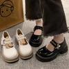 Women's Korean Retro Pearl Loafers – White, Summer 2025, Versatile Shallow Mouth, College Style, Thick Sole, Round Toe, Mary Jane Shoes.
