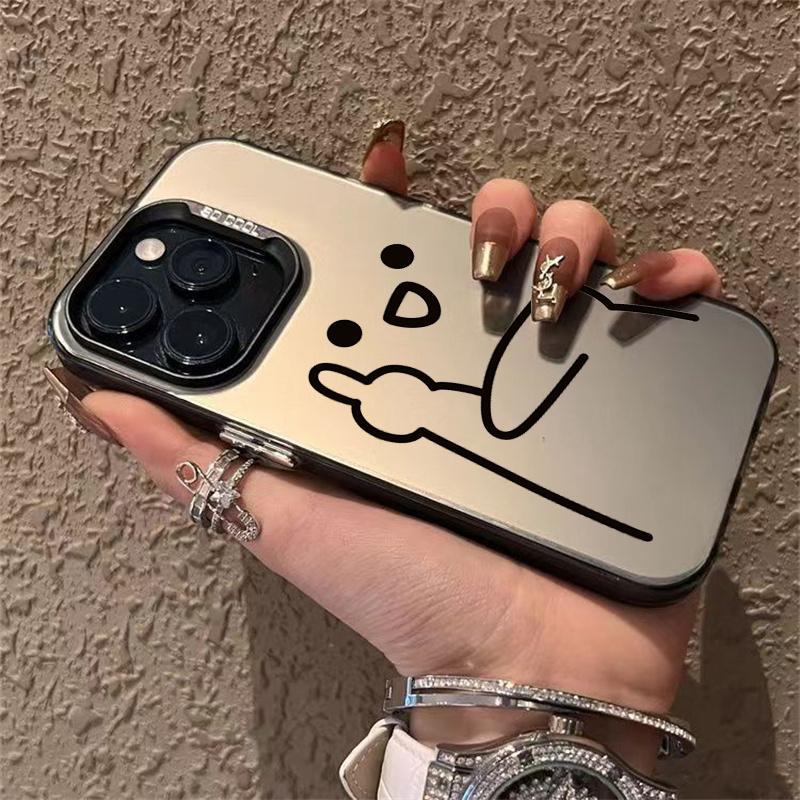 Funny Line Drawing Phone Case for For  Redmi Note 13 12 11 Pro Plus 5G 10S 12S 11S Pro Redmi 13C Plating Matte Cover Fudna