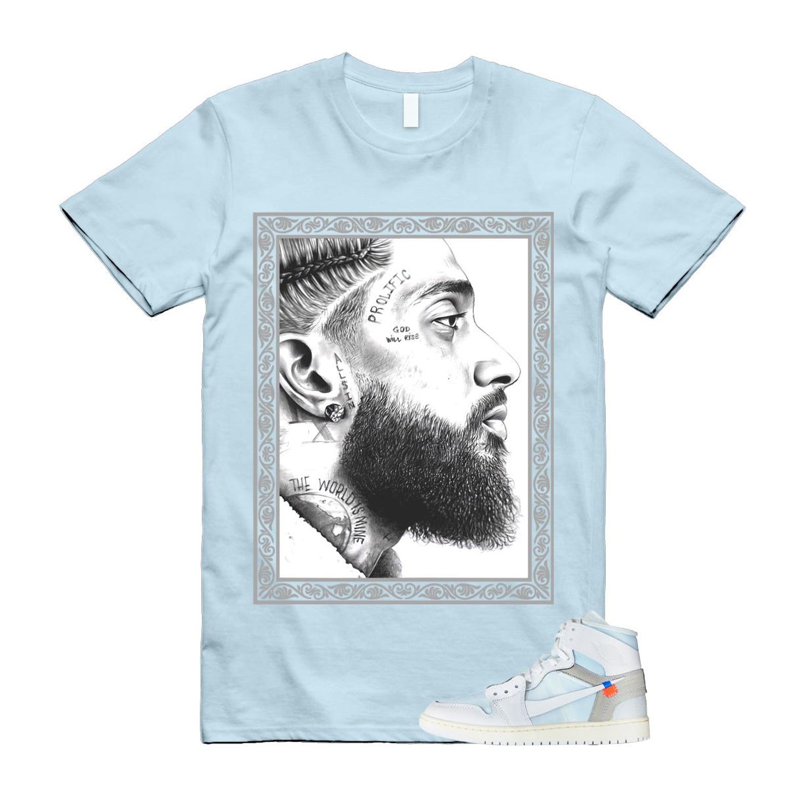 1 Alaska Archive White Blue Ice Grey T Shirt Match NIP 3XL