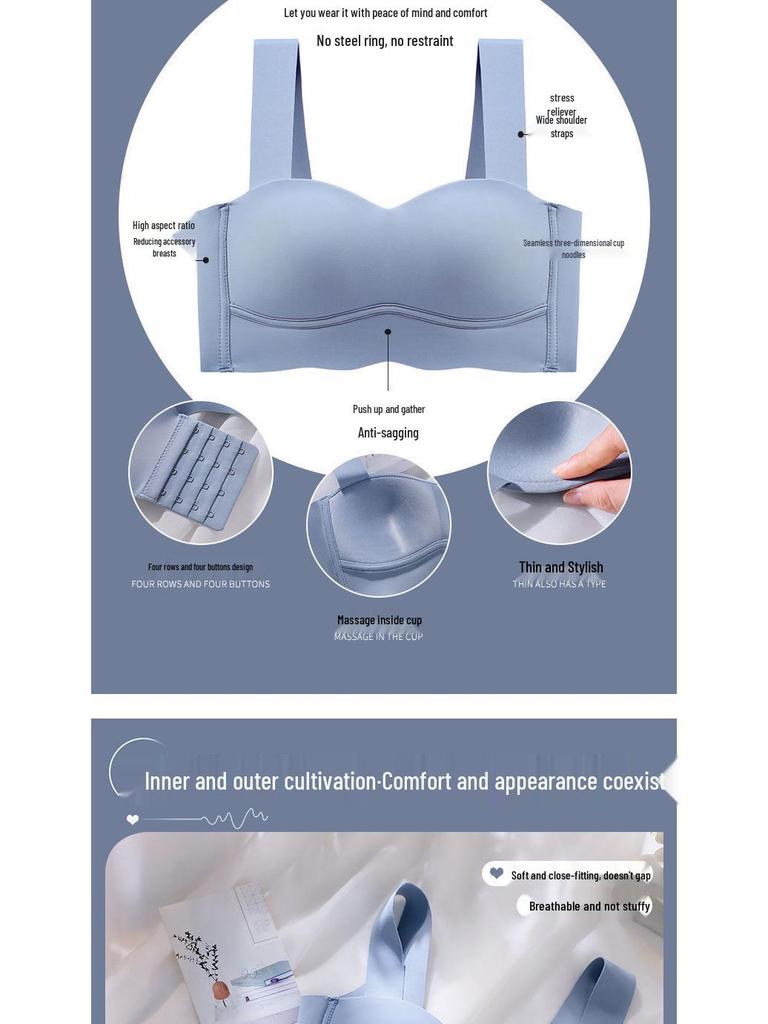 Women's Strapless Seamless Sports Bra: Push-Up & Minimize, Underwire-Free