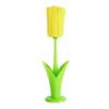 Cup Brush Tulip Shape Ergonomic Handle Cleaning Brush Scratch-Free Sponge Brush Decorative Vase Cleaner