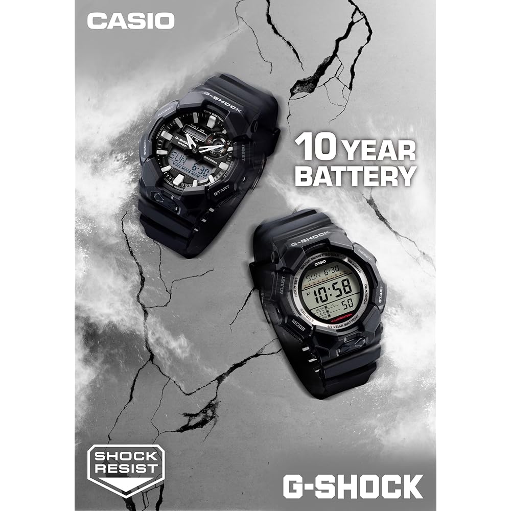 Casio G-Shock Watch (GA-010-1A1JF) Made with Biomass Plastic, Men's, Black (Official Japanese Product)