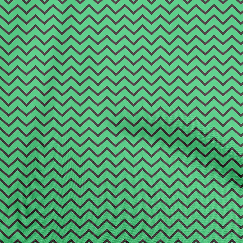 oneOone Cotton Flex Green Fabric Chevron Sewing Craft Projects Fabric Prints By Yard 40 Inch