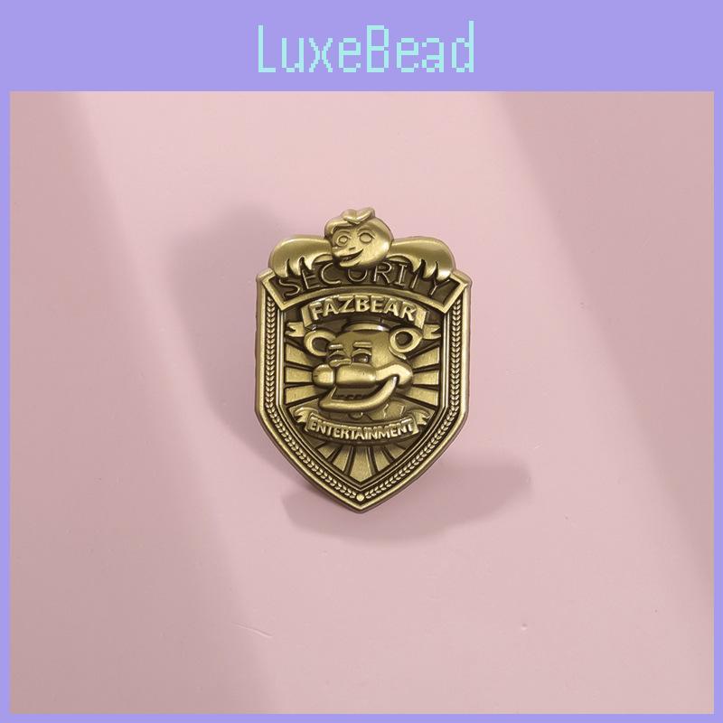 And Unique Collectible Cartoon Character Brooch Retro Bronze Shield Letter Badge Metal
