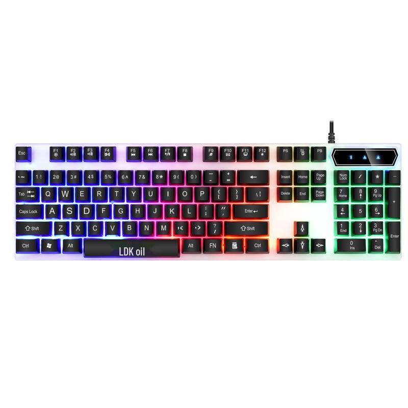 Redikai 832 USB Keyboard and Mouse Set - Luminous Gaming Kit with Colorful Backlight
