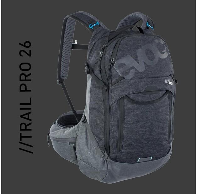 Рюкзак Evoc Trail Pro 26 S/M black/carbon grey (100117128-S-M)