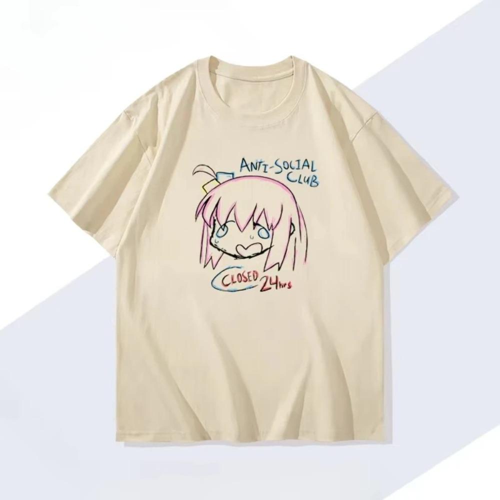 Bocchi the Rock! Kessoku Band Vertical Panel Anime Graphic T-Shirt, Unisex Oversized Casual Streetwear, Slice of Life Anime Fan Gift