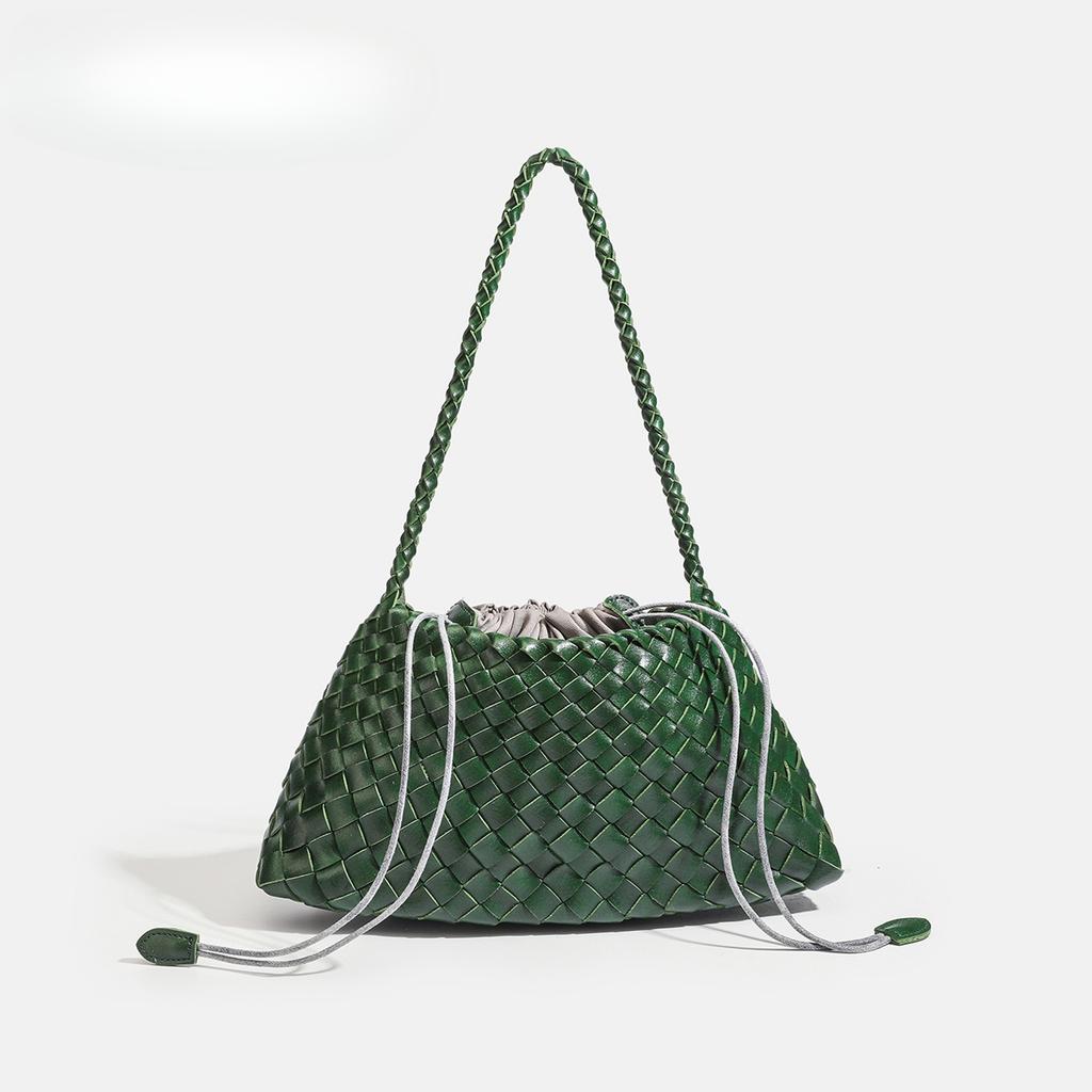 Borsa alla moda tessuta a mano, Cesto per verdura da portare a mano, Borsa a tracolla, Borsa quadrata piccola unica e di tendenza