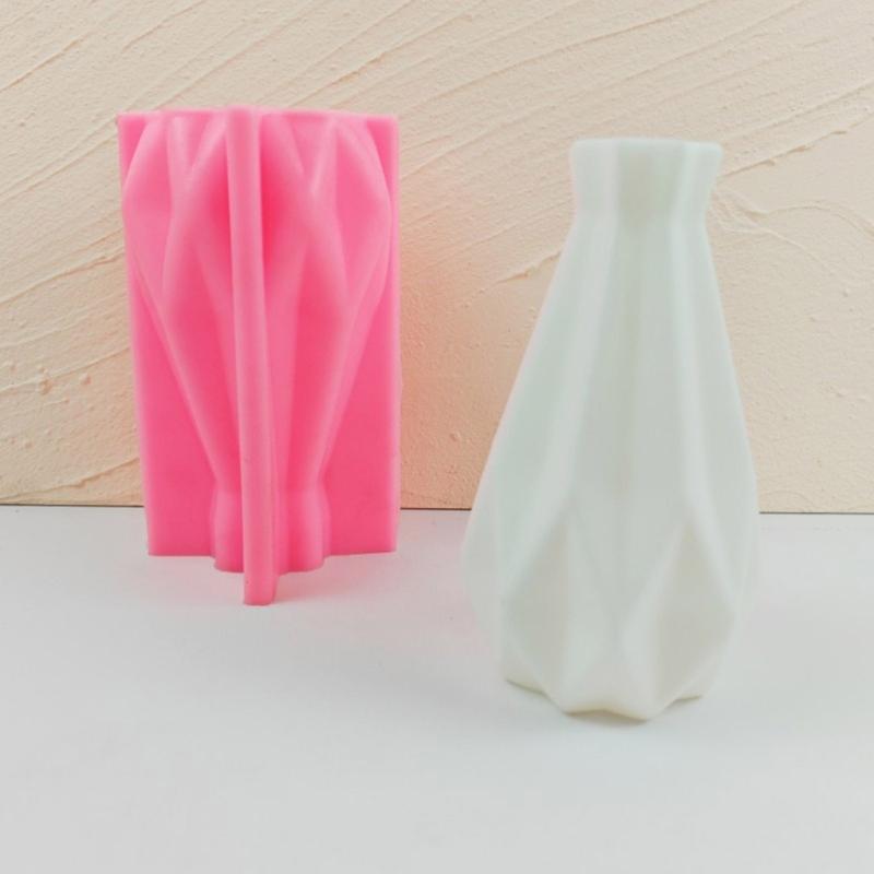 Geometric Rhombus Home Vase Silicone Molds Storage Box Mold for Making Succulent Plant Pot Flower Pot Plant Holder