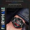 SVJ Genuine Car Wheel Hub Men's Watch Three-dimensional Brake Hollow Personality Dial Sports Car Modified Black Technology Waterproof