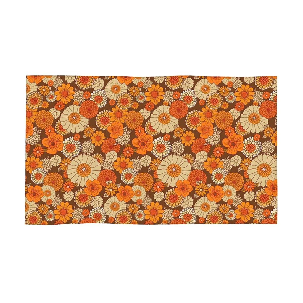 70s Retro Daisies, Vintage Flower Power Boho Soft Face Towel Quick Dry Pool Bath Cotton Towels Absorbent Quick