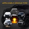 1PC 12LED Car Roof Lights Solar Powered Flashing Lights Cab Punch-Free for Truck Pickup