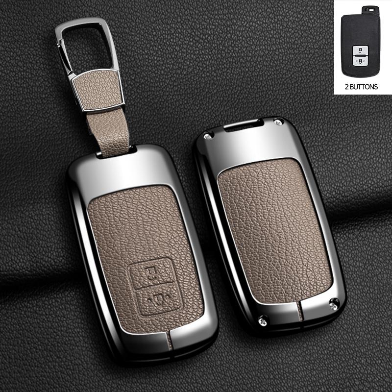 

Zinc Alloy Key Cover Case Holder For Toyota Rave 4 Auris Camry 50 2012 Land Cruiser Highlander Avalon Corolla Fob