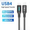40Gbps USB-C Charging Cable Digital Display Type-C Line New USB4 Data Cord  Laptop