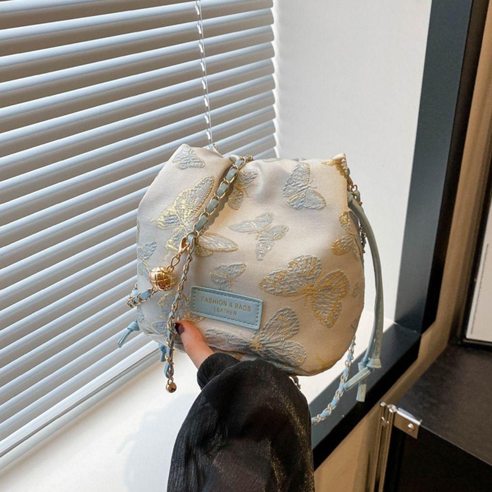 

Handbag Embroidery Crossbody Bag Butterfly Small Messenger Bag Children Style A