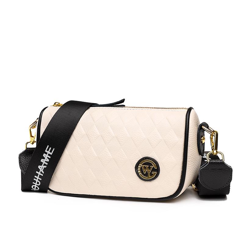 

Сумка кожаная женская сумка оптом новая мода бриллиантовая на плечо кроссбоди нишевый дизайн первый слой коровьей кожи сумочка бежевый