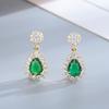 Drop Earrings Necklace Set for Women Vintage Jewelry Set AAAAA Zircon Wedding Engagement Gifts