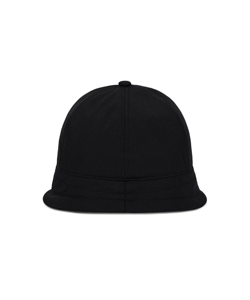 Bajal Va Curved Studded Nylon Bonnet Hat Black
