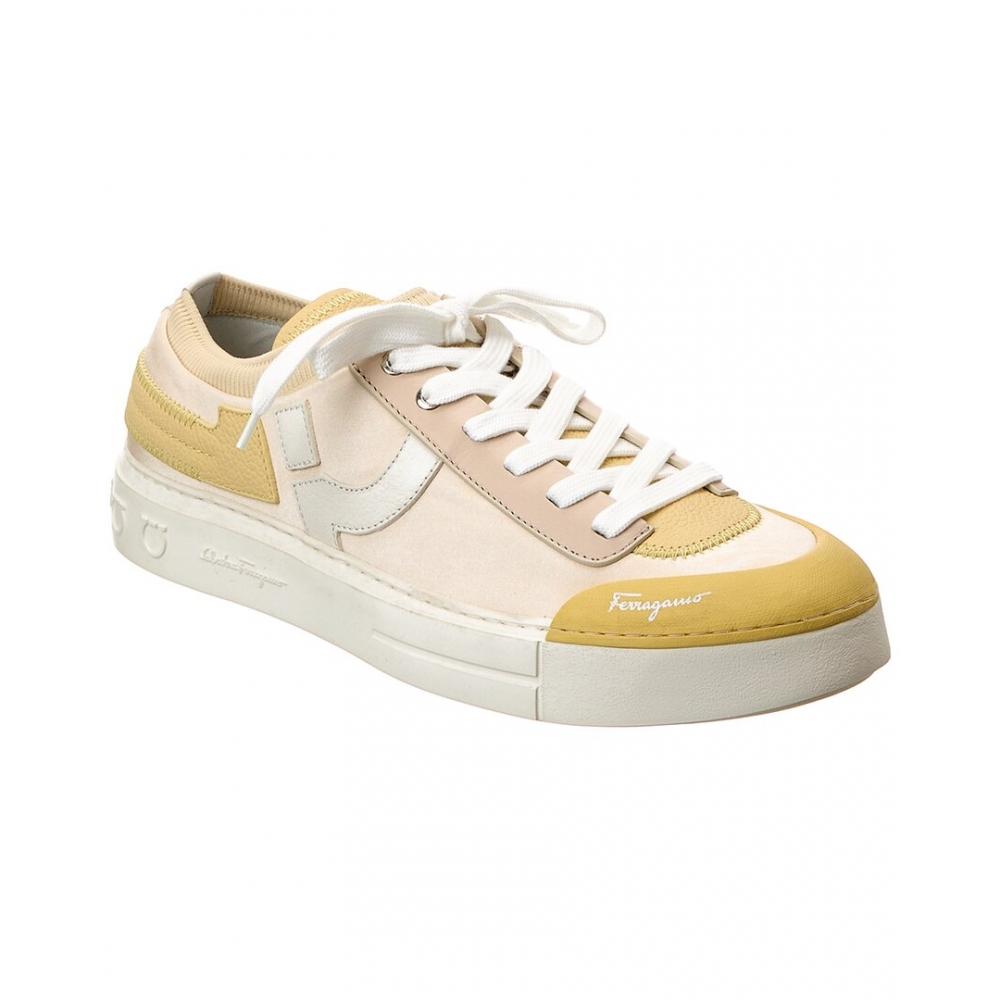 

Salvatore Ferragamo Ferragamo Notion Satin Leather Sneaker White US 5.5/Regular